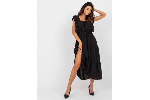 Robe longue ample - noire