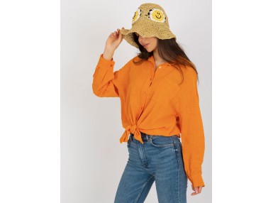 Chemise classique pour femme - orange