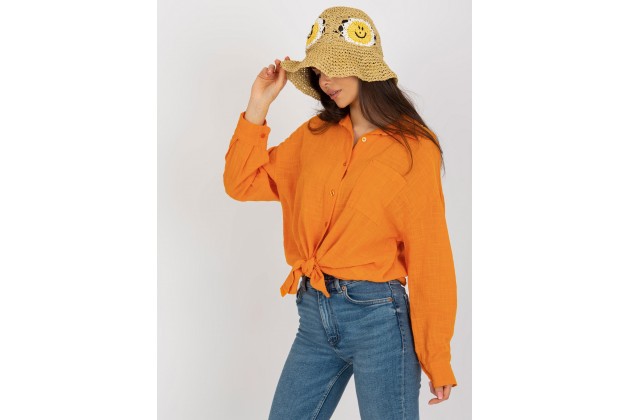 Chemise classique pour femme - orange
