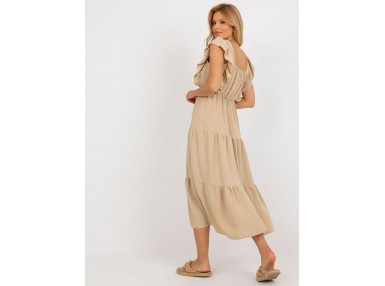 Robe longue ample - beige clair