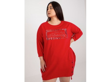 Tunique en coton - rouge