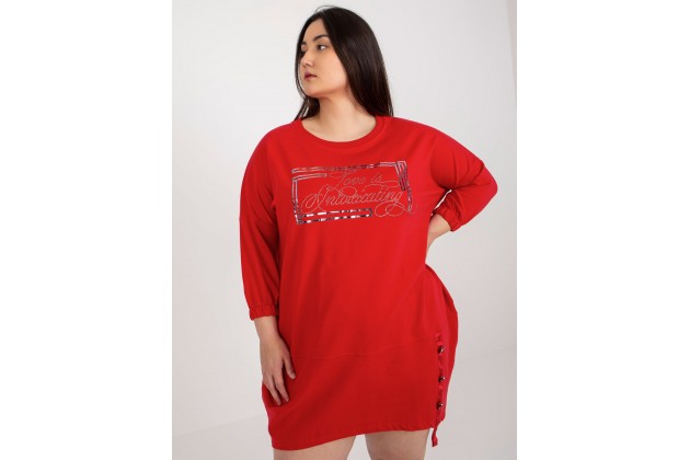Tunique en coton - rouge