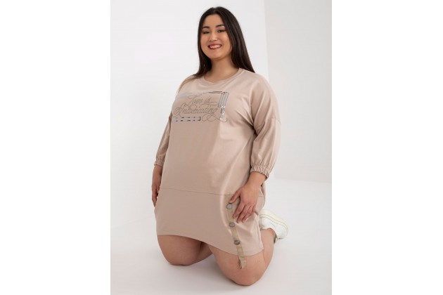 Tunique en coton - beige