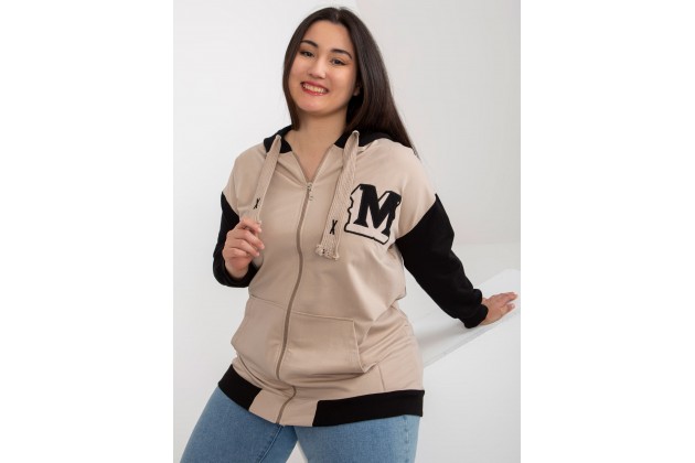 Sweatshirt à capuche - beige