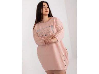 Tunique en coton - rose clair