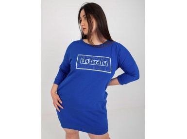 Tunique en coton - cobalt