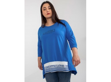 Tunique en coton - bleu