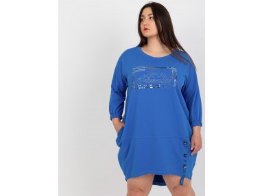 Tunique en coton - bleu