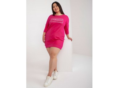 Tunique en coton - fuchsia