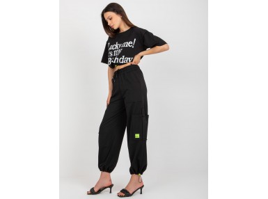 Ensemble t-shirt et pantalon - noir