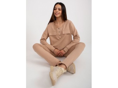 Ensemble sweat et pantalon - camel