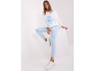 Ensemble pantalon et t-shirt - bleu clair
