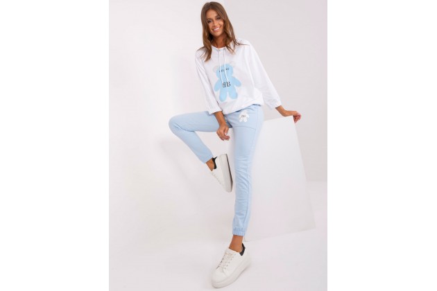 Ensemble pantalon et t-shirt - bleu clair