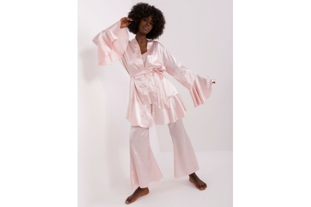 Ensemble de nuit style bohème - rose