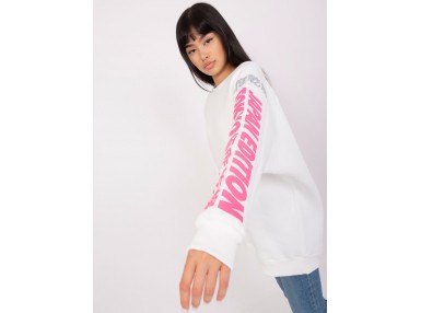 Sweat-shirt avec inscription - éqru