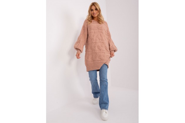 Pull oversize - rose foncé