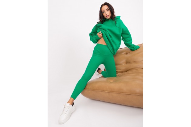 Ensemble confort avec sweat et pantalon -vert