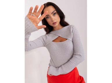 Pull gris clair
