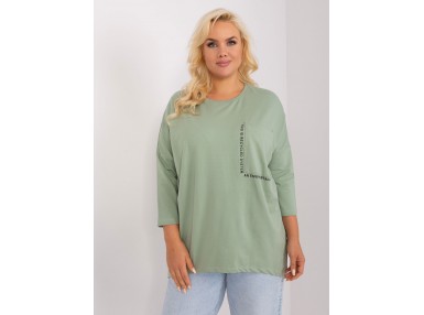 T-shirt manches longues avec poche - pistache