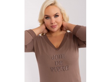 T-shirt en coton - marron