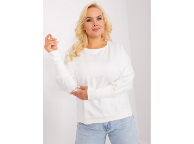 Sweat -shirt à encolure ronde - écru
