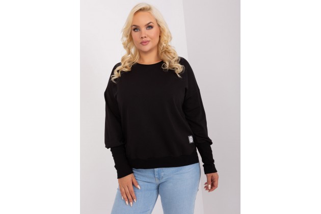 Sweat -shirt à encolure ronde - noir