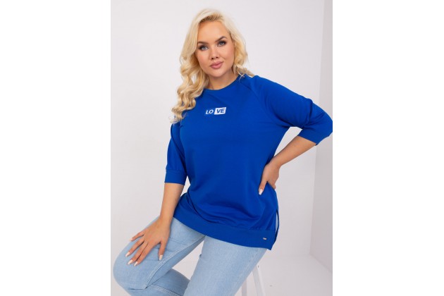 T-shirt en coton - cobalt