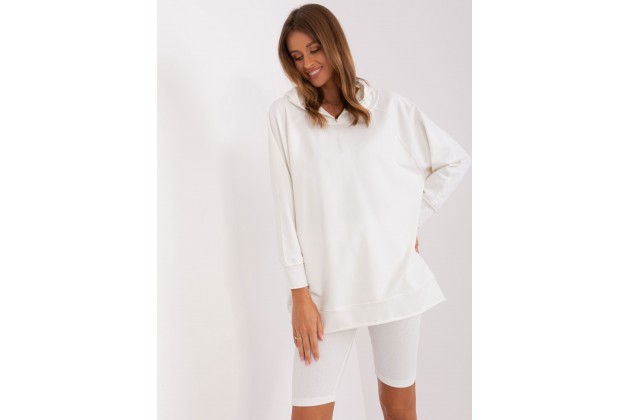 Ensemble avec sweat et short - écru