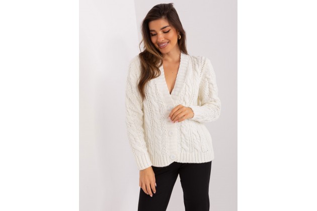 Pull en maille torsadée - écru