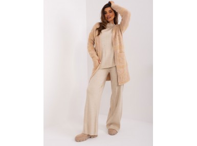 Cardigan avec alpaga - beige