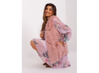 Gilet en fausse fourrure - rose clair