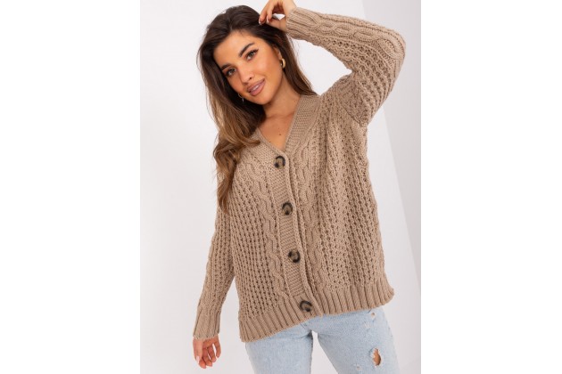 Gilet col V d'un - beige foncé