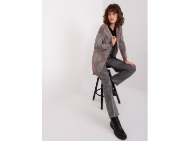 Long gilet Femme - marron foncé
