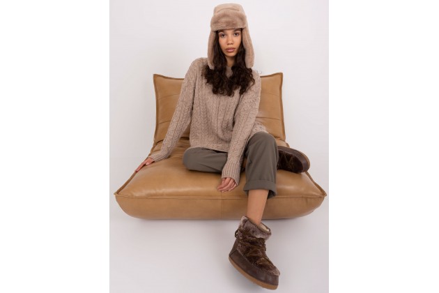 Pull - beige foncé