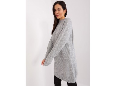 Pull long - gris