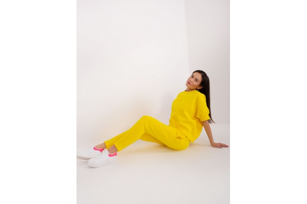 Jogger d'ensemble en coton - jaune