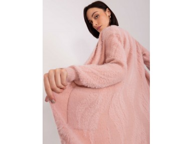 Long gilet Femme - rose clair