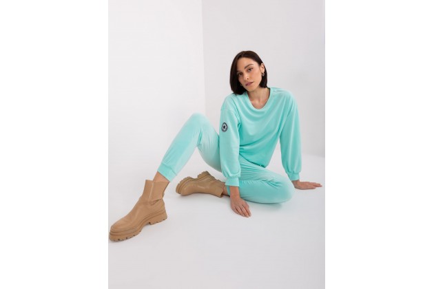 Ensemble avec sweat et pantalon- menthe