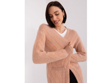 Long gilet Femme -pêche