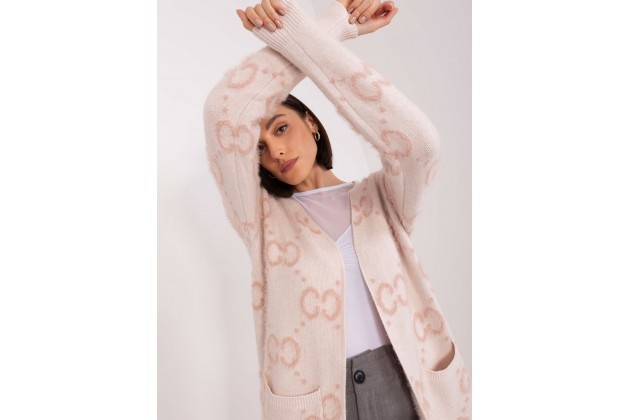 Pull cardigan - rose clair