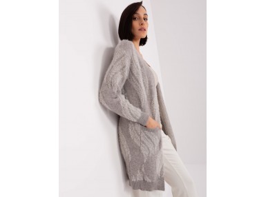 Long gilet Femme - gris