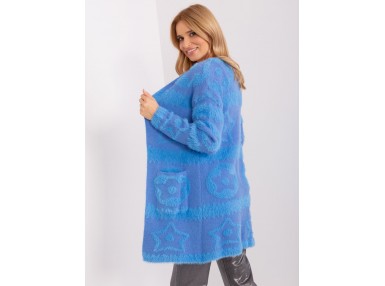 Cardigan avec alpaga - blue