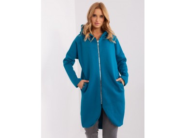 Sweat à capuche zippé - maritime
