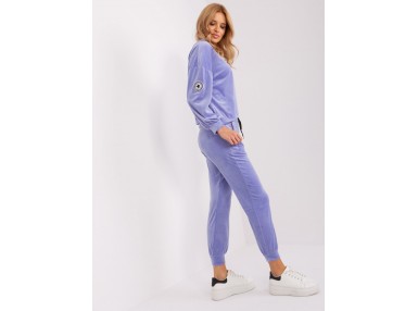 Ensemble avec chemisier et pantalon - violet clair
