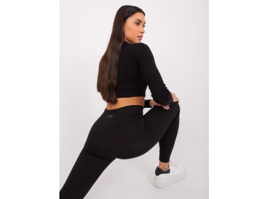 Legging sculptant à taille haute - noire