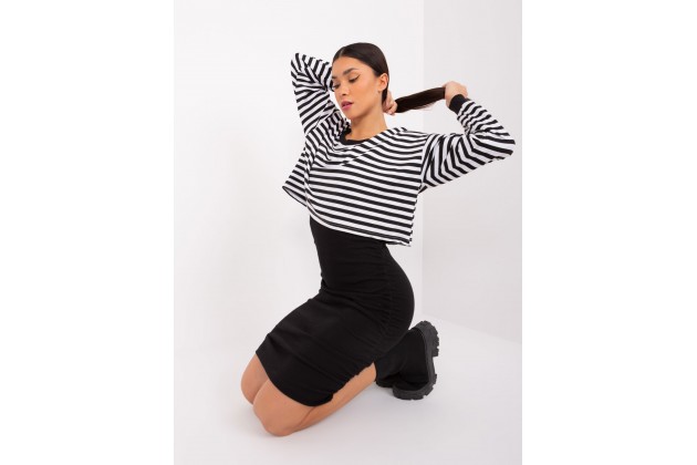 Ensemble sweat et robe -noir et blanc