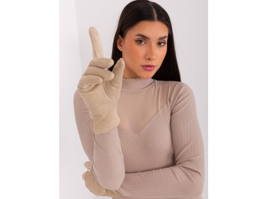 Gants beige