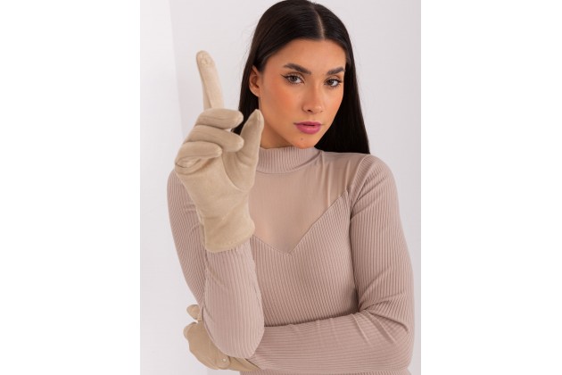 Gants beige