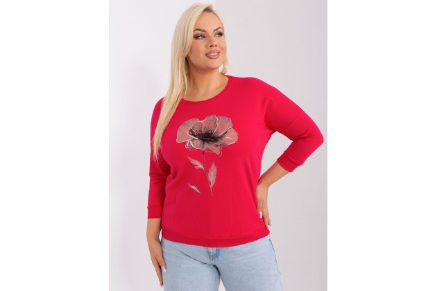 T-shirt avec imprimé - rouge