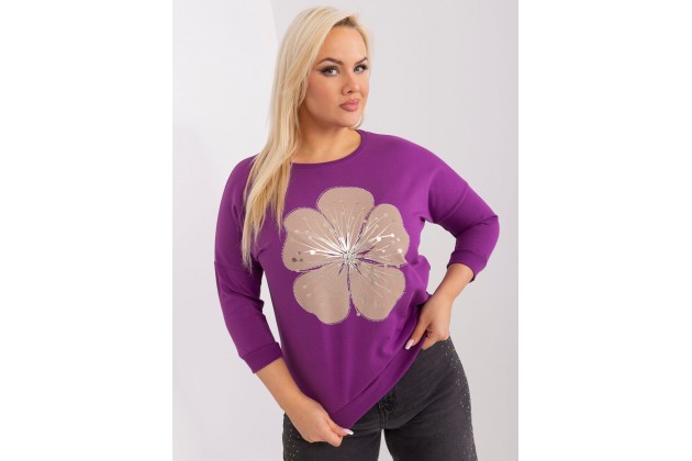 T-shirt en coton - violet